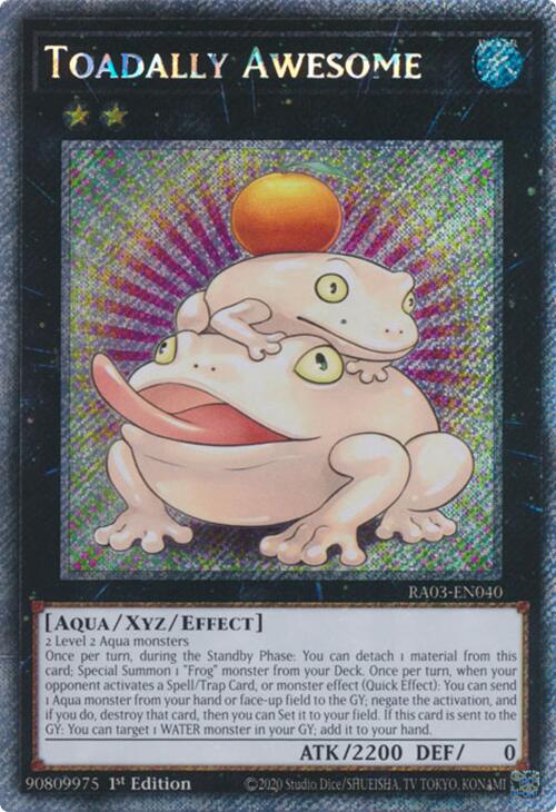 Toadally Awesome (Platinum Secret Rare) [RA03-EN040] Platinum Secret Rare | Exor Games Dartmouth
