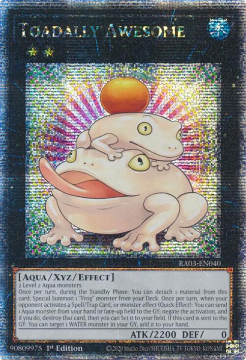 Toadally Awesome (Quarter Century Secret Rare) [RA03-EN040] Quarter Century Secret Rare | Exor Games Dartmouth