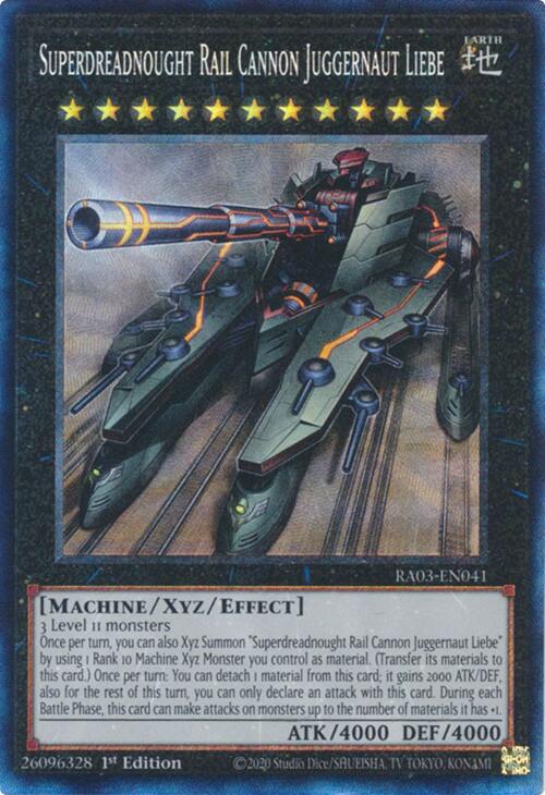 Superdreadnought Rail Cannon Juggernaut Liebe (CR) [RA03-EN041] Prismatic Collector's Rare | Exor Games Dartmouth