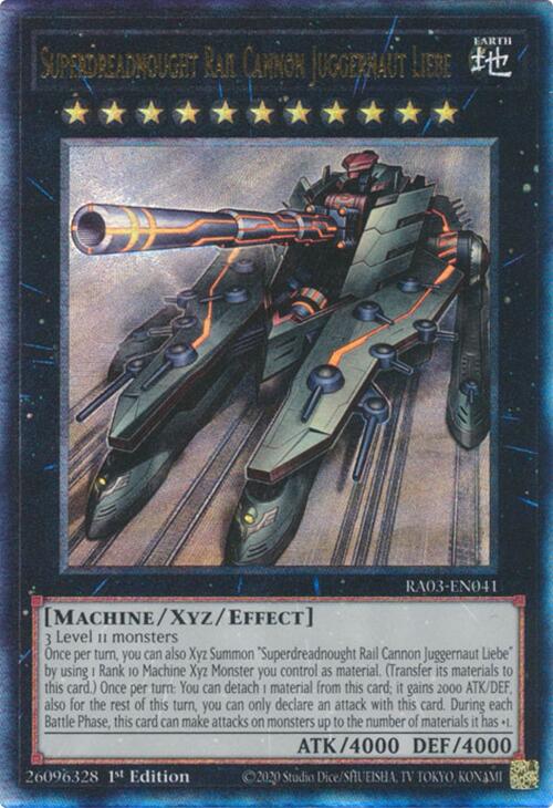 Superdreadnought Rail Cannon Juggernaut Liebe (UTR) [RA03-EN041] Prismatic Ultimate Rare | Exor Games Dartmouth