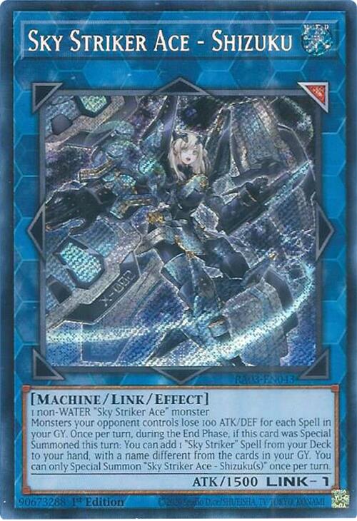 Sky Striker Ace - Shizuku (Secret Rare) [RA03-EN043] Secret Rare | Exor Games Dartmouth