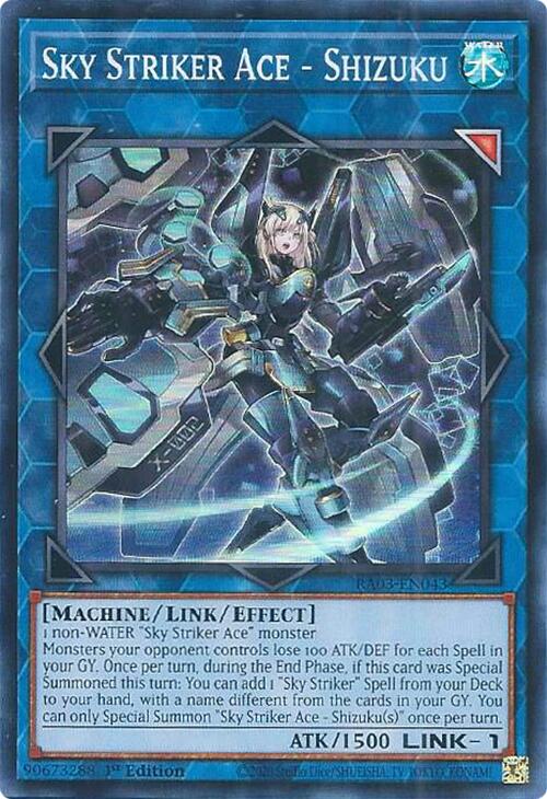 Sky Striker Ace - Shizuku [RA03-EN043] Super Rare | Exor Games Dartmouth