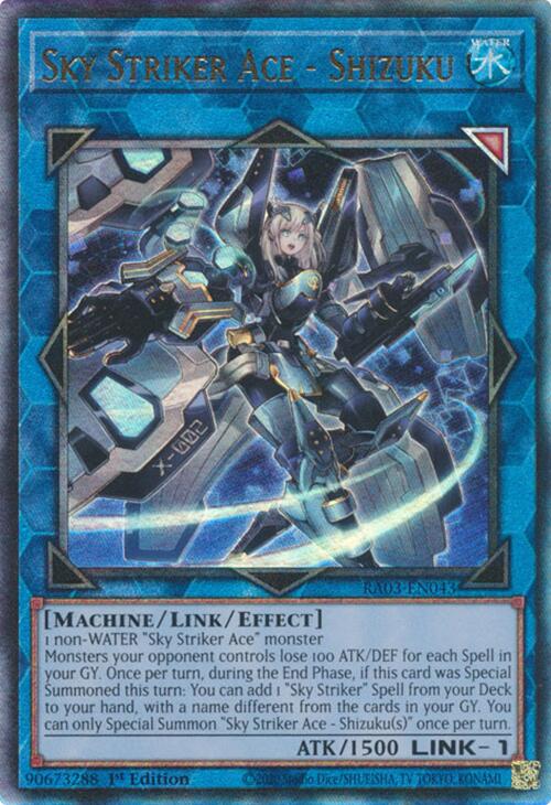 Sky Striker Ace - Shizuku (UTR) [RA03-EN043] Prismatic Ultimate Rare | Exor Games Dartmouth