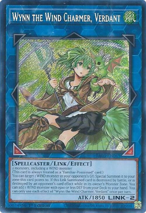 Wynn the Wind Charmer, Verdant (Secret Rare) [RA03-EN045] Secret Rare | Exor Games Dartmouth