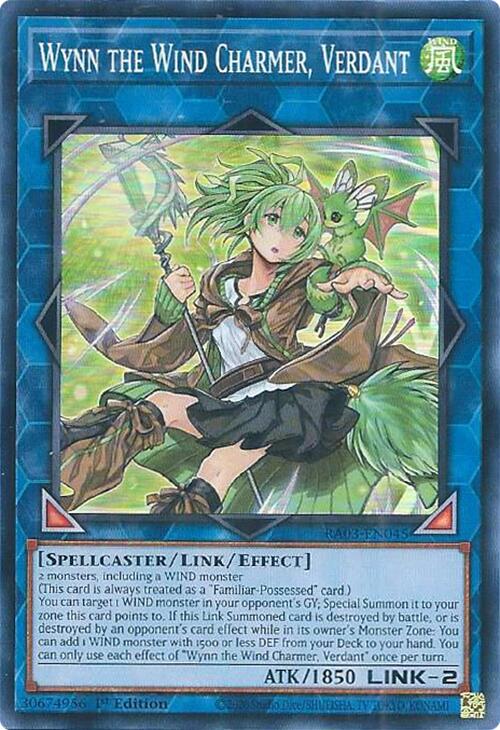 Wynn the Wind Charmer, Verdant [RA03-EN045] Super Rare | Exor Games Dartmouth