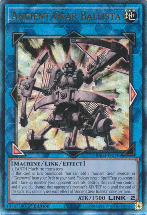 Ancient Gear Ballista (UTR) [RA03-EN046] Prismatic Ultimate Rare | Exor Games Dartmouth