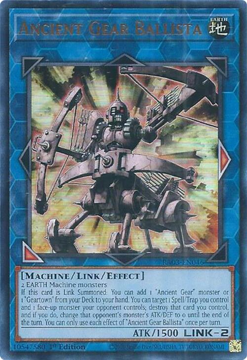 Ancient Gear Ballista (UR) [RA03-EN046] Ultra Rare | Exor Games Dartmouth