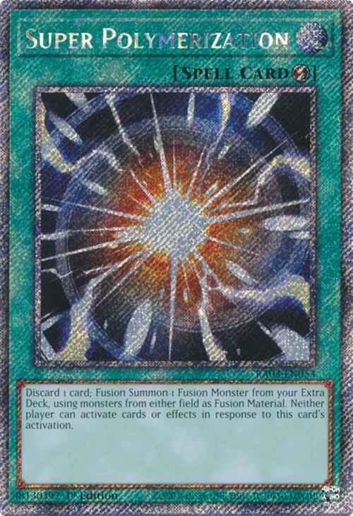 Super Polymerization (Platinum Secret Rare) [RA03-EN053] Platinum Secret Rare | Exor Games Dartmouth