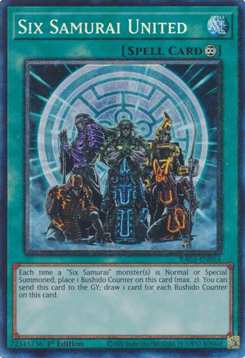 Six Samurai United (CR) [RA03-EN054] Prismatic Collector's Rare | Exor Games Dartmouth