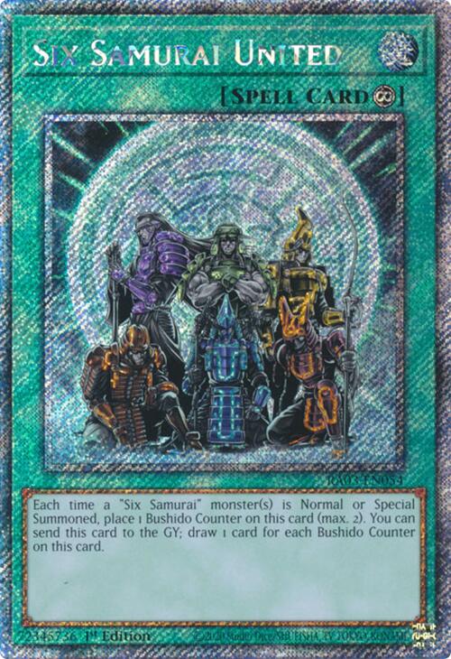 Six Samurai United (Platinum Secret Rare) [RA03-EN054] Platinum Secret Rare | Exor Games Dartmouth