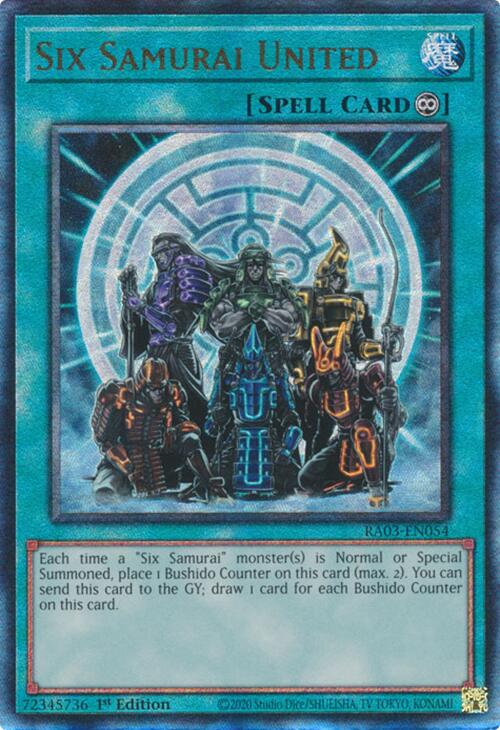 Six Samurai United (UTR) [RA03-EN054] Prismatic Ultimate Rare | Exor Games Dartmouth