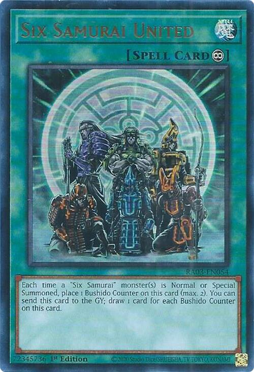 Six Samurai United (UR) [RA03-EN054] Ultra Rare | Exor Games Dartmouth