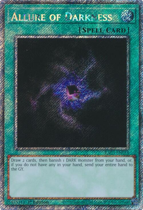 Allure of Darkness (Platinum Secret Rare) [RA03-EN055] Platinum Secret Rare | Exor Games Dartmouth