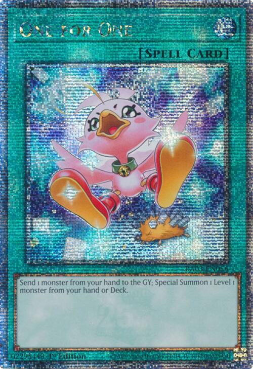 One for One (Alternate Art) (Quarter Century Secret Rare) [RA03-EN056] Quarter Century Secret Rare | Exor Games Dartmouth