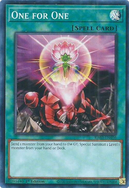 One for One [RA03-EN056] Super Rare | Exor Games Dartmouth