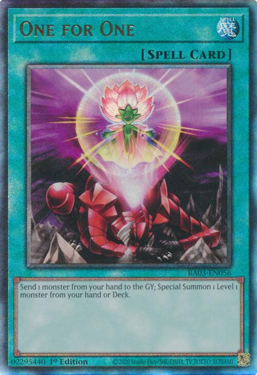 One for One (UTR) [RA03-EN056] Prismatic Ultimate Rare | Exor Games Dartmouth
