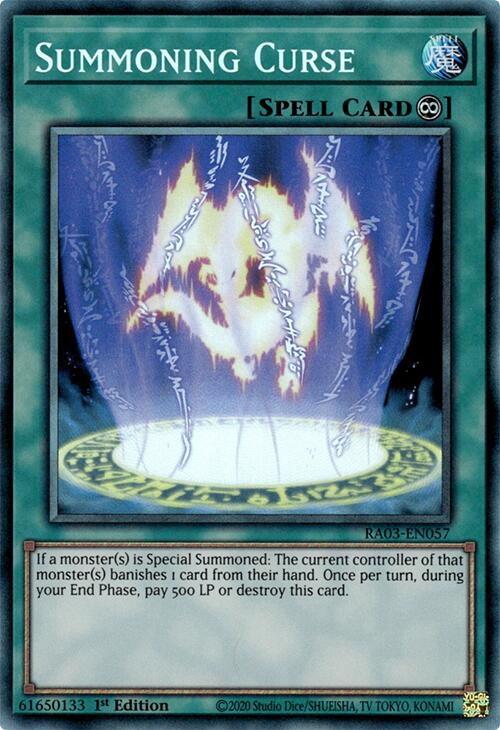 Summoning Curse (CR) [RA03-EN057] Prismatic Collector's Rare | Exor Games Dartmouth