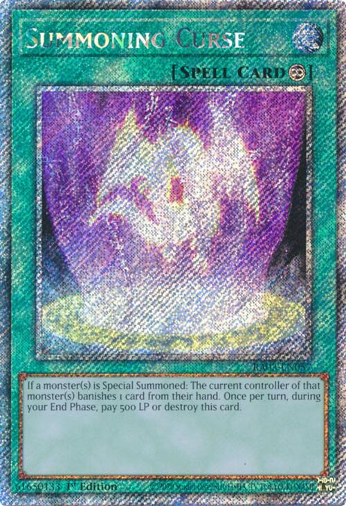 Summoning Curse (Platinum Secret Rare) [RA03-EN057] Platinum Secret Rare | Exor Games Dartmouth