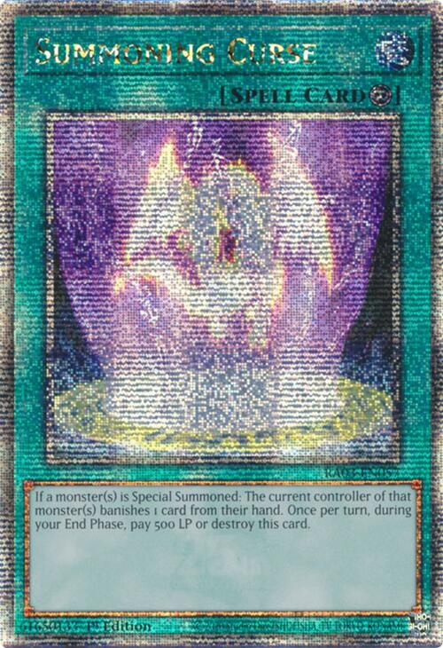 Summoning Curse (Quarter Century Secret Rare) [RA03-EN057] Quarter Century Secret Rare | Exor Games Dartmouth