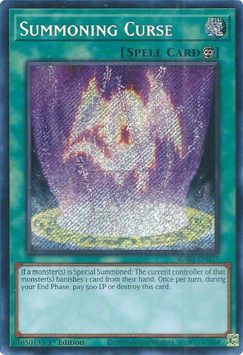 Summoning Curse (Secret Rare) [RA03-EN057] Secret Rare | Exor Games Dartmouth