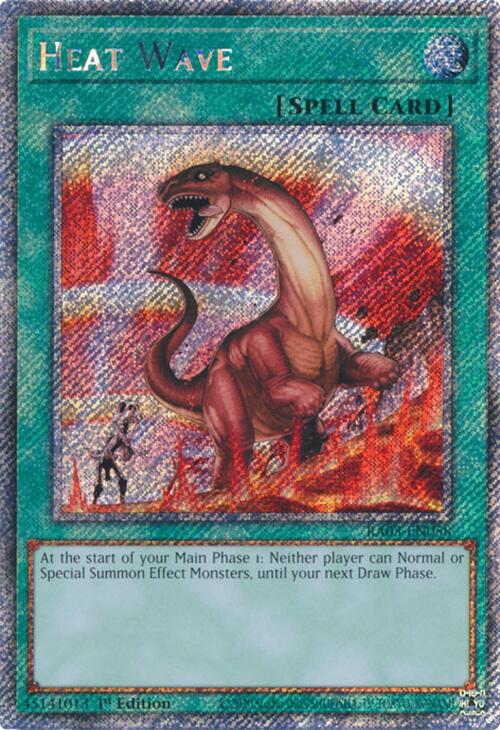 Heat Wave (Platinum Secret Rare) [RA03-EN058] Platinum Secret Rare | Exor Games Dartmouth