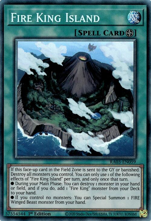 Fire King Island (CR) [RA03-EN059] Prismatic Collector's Rare | Exor Games Dartmouth