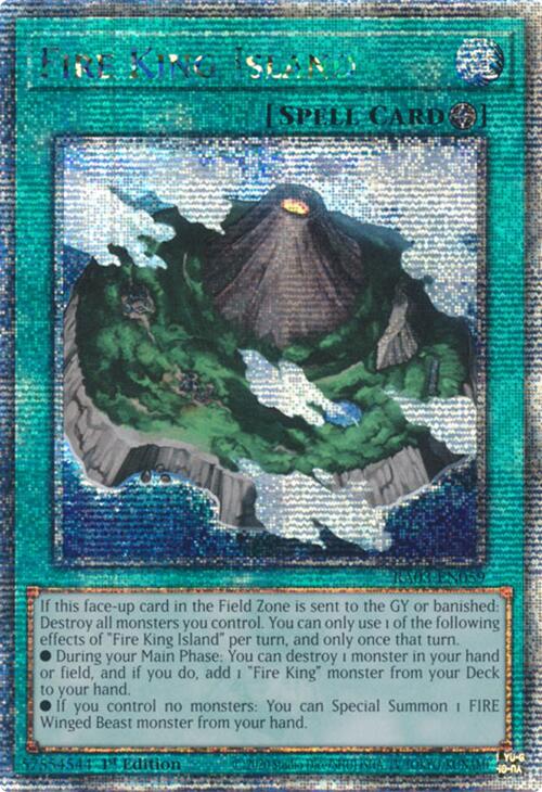 Fire King Island (Quarter Century Secret Rare) [RA03-EN059] Quarter Century Secret Rare | Exor Games Dartmouth