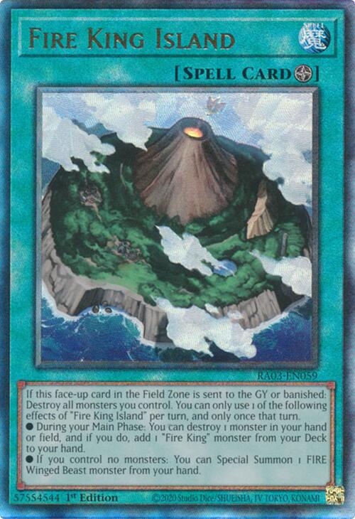 Fire King Island (UTR) [RA03-EN059] Prismatic Ultimate Rare | Exor Games Dartmouth