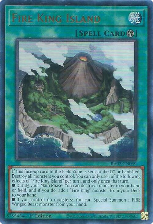 Fire King Island (UR) [RA03-EN059] Ultra Rare | Exor Games Dartmouth