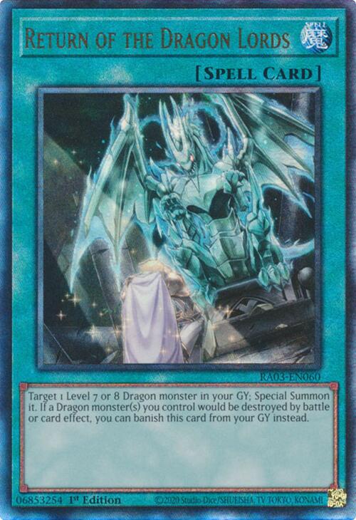 Return of the Dragon Lords (UTR) [RA03-EN060] Prismatic Ultimate Rare | Exor Games Dartmouth