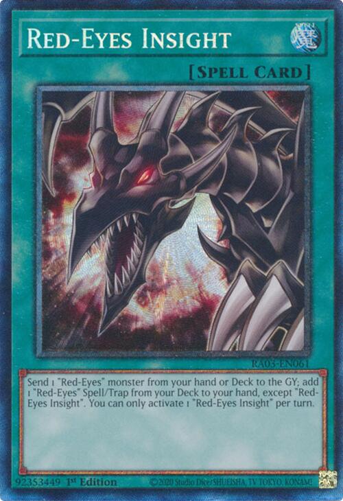 Red-Eyes Insight (CR) [RA03-EN061] Prismatic Collector's Rare | Exor Games Dartmouth