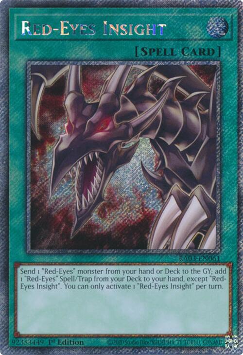 Red-Eyes Insight (Platinum Secret Rare) [RA03-EN061] Platinum Secret Rare | Exor Games Dartmouth