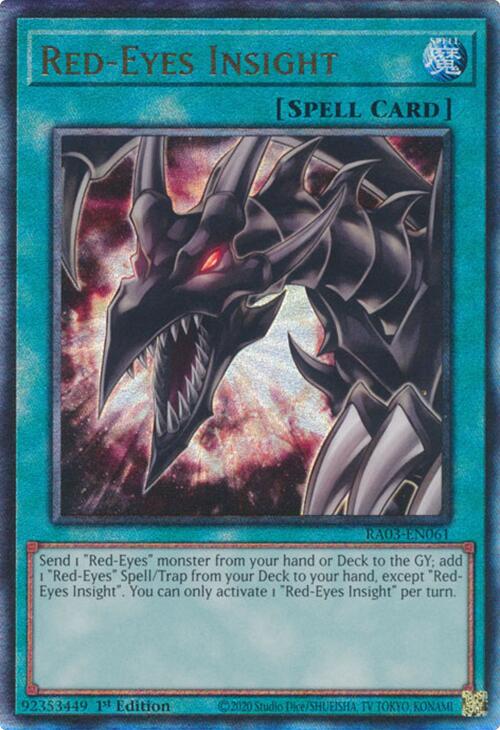 Red-Eyes Insight (UTR) [RA03-EN061] Prismatic Ultimate Rare | Exor Games Dartmouth