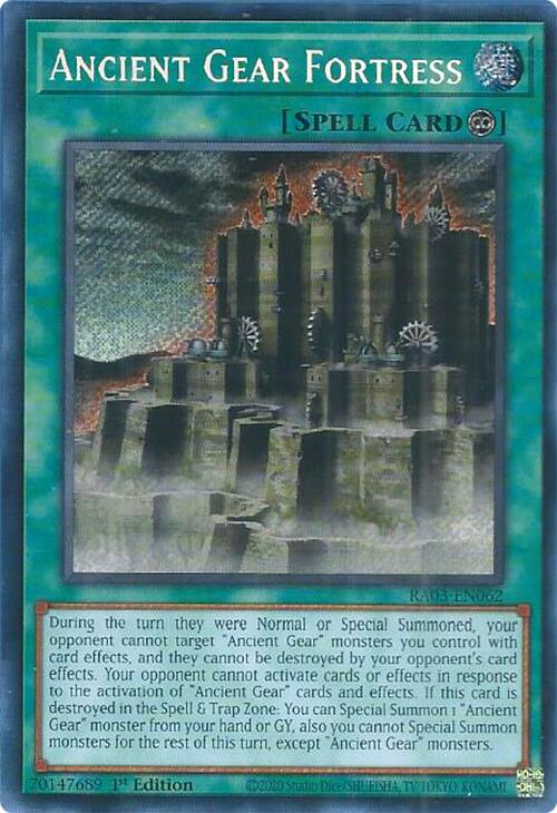 Ancient Gear Fortress (Secret Rare) [RA03-EN062] Secret Rare | Exor Games Dartmouth