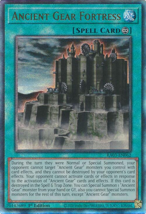 Ancient Gear Fortress (UTR) [RA03-EN062] Prismatic Ultimate Rare | Exor Games Dartmouth