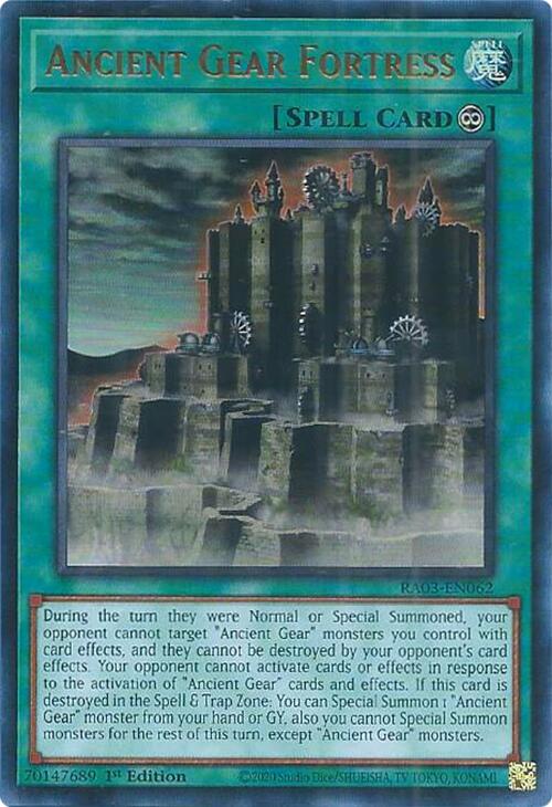 Ancient Gear Fortress (UR) [RA03-EN062] Ultra Rare | Exor Games Dartmouth