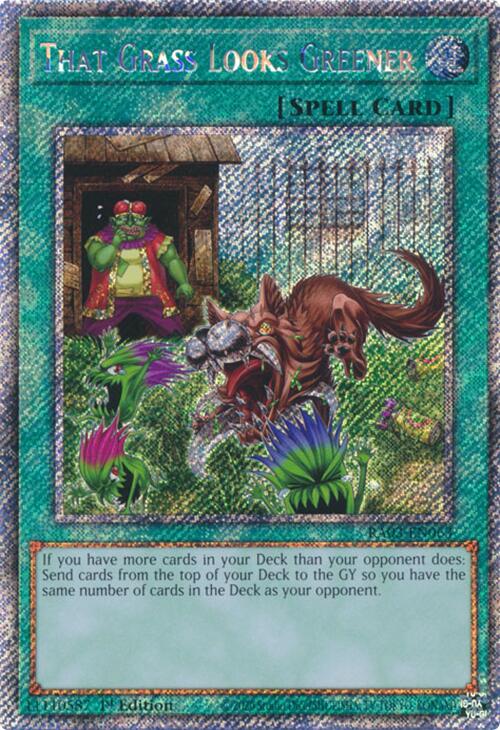 That Grass Looks Greener (Platinum Secret Rare) [RA03-EN063] Platinum Secret Rare | Exor Games Dartmouth
