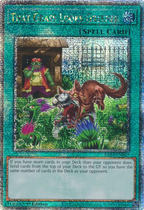 That Grass Looks Greener (Quarter Century Secret Rare) [RA03-EN063] Quarter Century Secret Rare | Exor Games Dartmouth