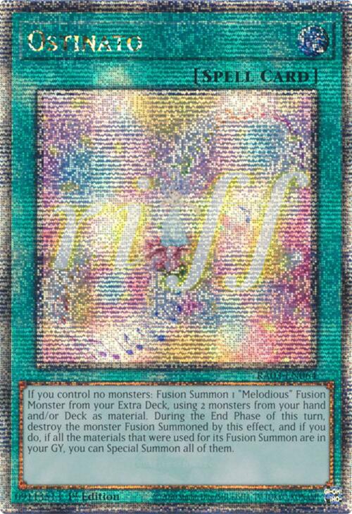 Ostinato (Quarter Century Secret Rare) [RA03-EN064] Quarter Century Secret Rare | Exor Games Dartmouth