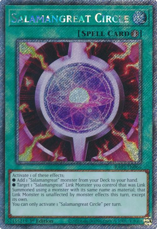 Salamangreat Circle (Platinum Secret Rare) [RA03-EN066] Platinum Secret Rare | Exor Games Dartmouth
