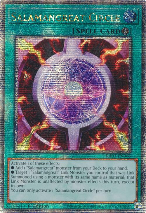 Salamangreat Circle (Quarter Century Secret Rare) [RA03-EN066] Quarter Century Secret Rare | Exor Games Dartmouth