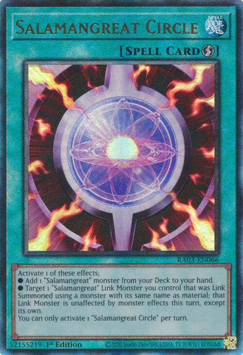 Salamangreat Circle (UTR) [RA03-EN066] Prismatic Ultimate Rare | Exor Games Dartmouth