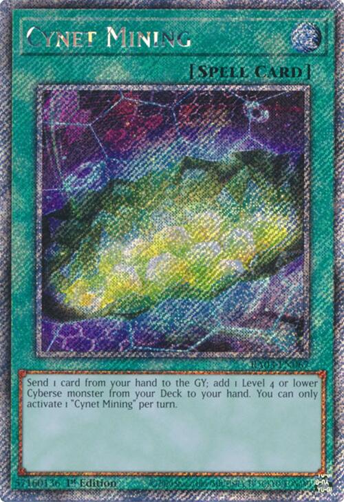 Cynet Mining (Platinum Secret Rare) [RA03-EN067] Platinum Secret Rare | Exor Games Dartmouth