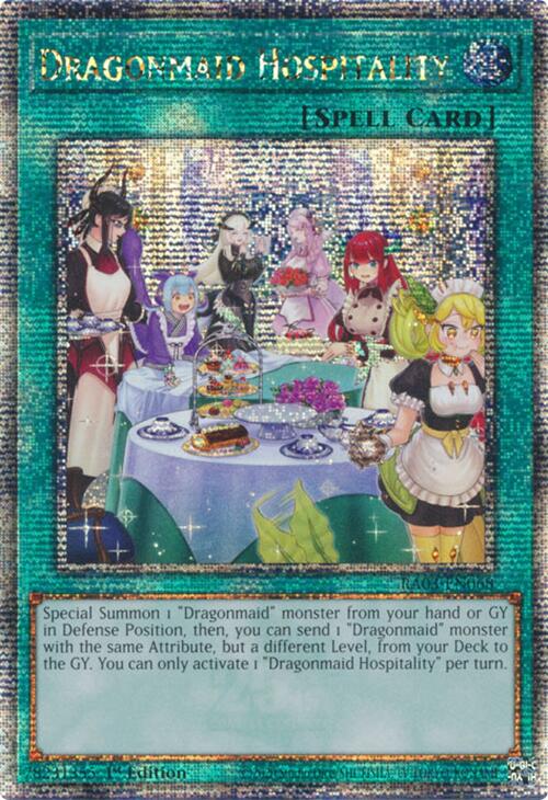 Dragonmaid Hospitality (Alternate Art) (Quarter Century Secret Rare) [RA03-EN068] Quarter Century Secret Rare | Exor Games Dartmouth