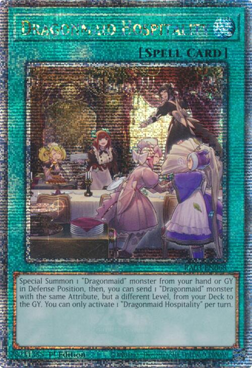 Dragonmaid Hospitality (Quarter Century Secret Rare) [RA03-EN068] Quarter Century Secret Rare | Exor Games Dartmouth