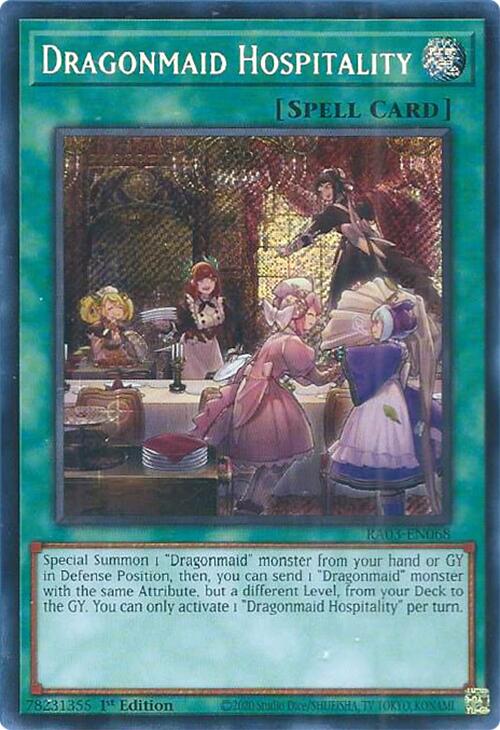 Dragonmaid Hospitality (Secret Rare) [RA03-EN068] Secret Rare | Exor Games Dartmouth