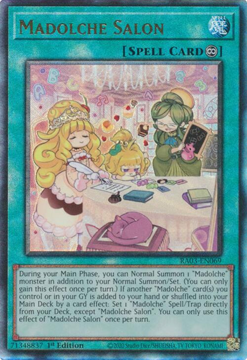 Madolche Salon (UTR) [RA03-EN069] Prismatic Ultimate Rare | Exor Games Dartmouth