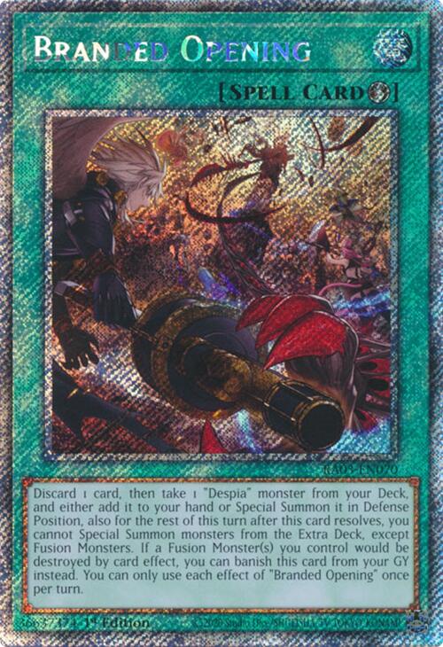 Branded Opening (Platinum Secret Rare) [RA03-EN070] Platinum Secret Rare | Exor Games Dartmouth