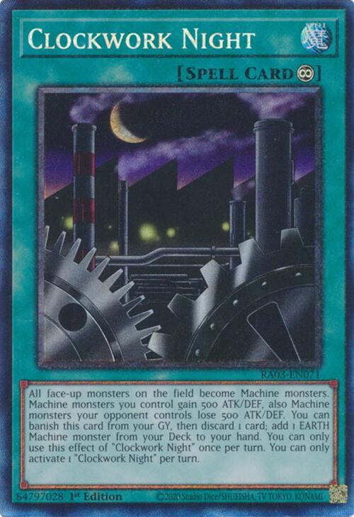 Clockwork Night (CR) [RA03-EN071] Prismatic Collector's Rare | Exor Games Dartmouth