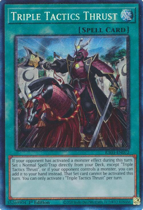 Triple Tactics Thrust (CR) [RA03-EN072] Prismatic Collector's Rare | Exor Games Dartmouth